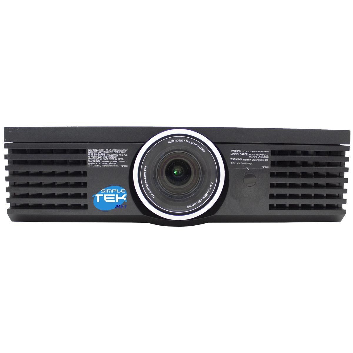 Panasonic Pt-D6000Es Dlp Projector 6500 Lumens Vga Dvi Rs232 Bnc
