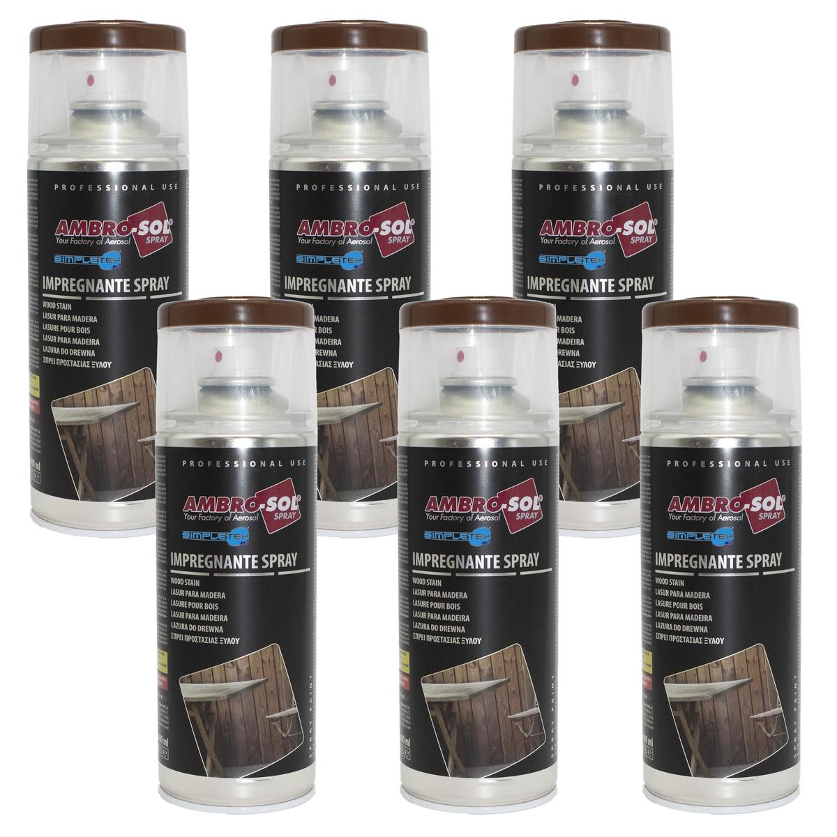 Dark Walnut Wood Spray Impregnator Protective Fixtures Pergolas Boats 400ml_