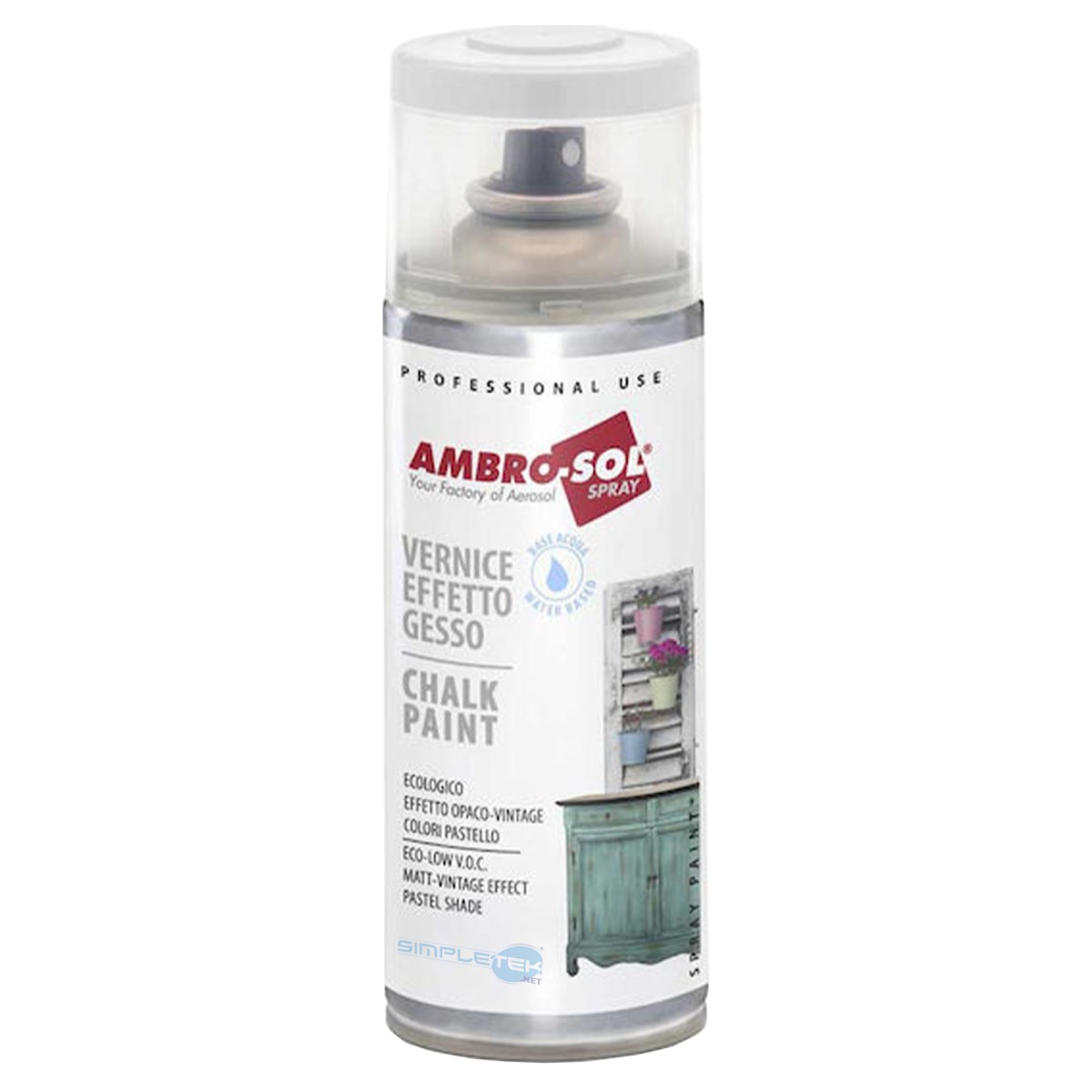 Universal Matte Finish Transparent Plaster Effect Paint Spray Can_