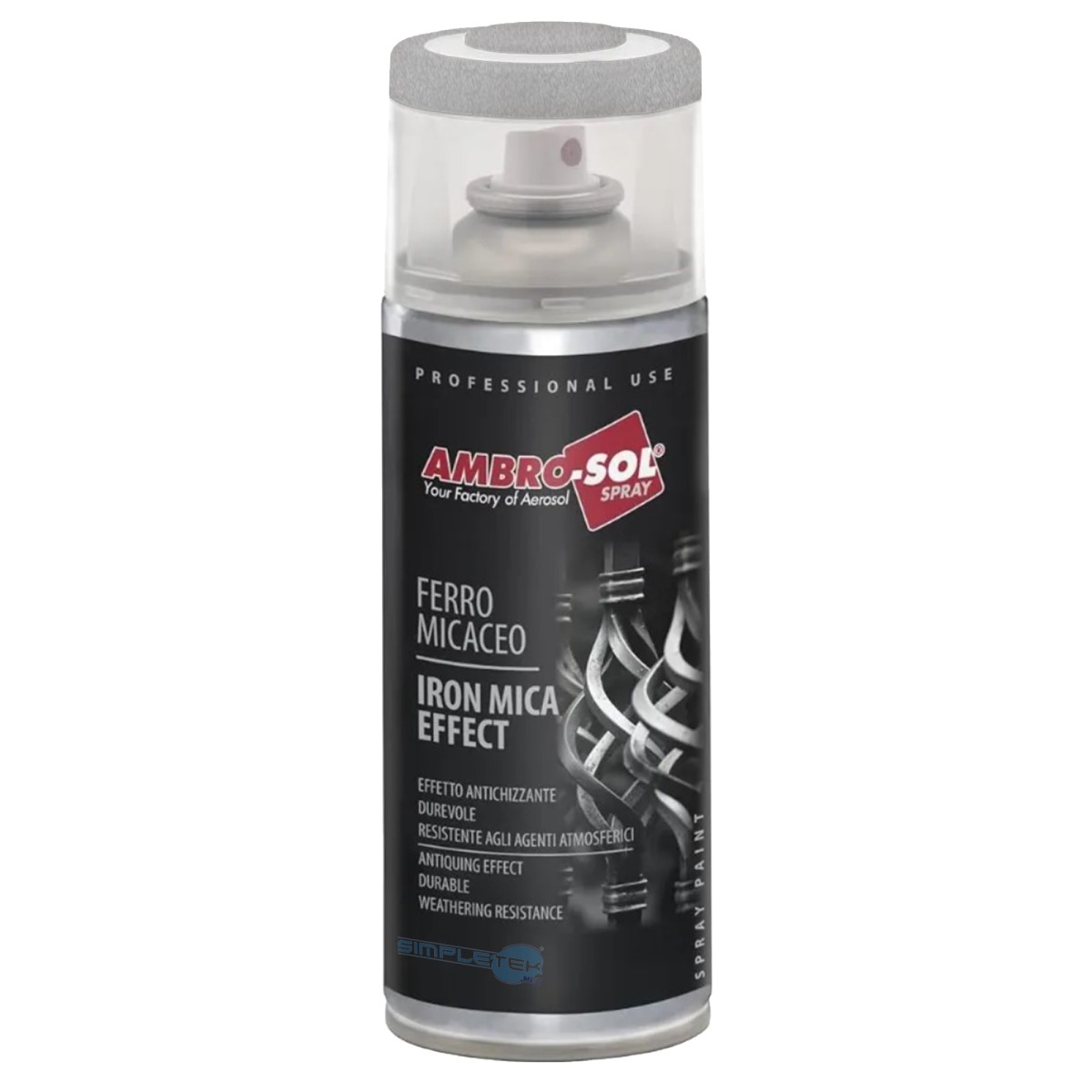 6x Bomboletta Spray Vernice Per Ferro Grigio Chiaro Ringhiere Cancello Garage_