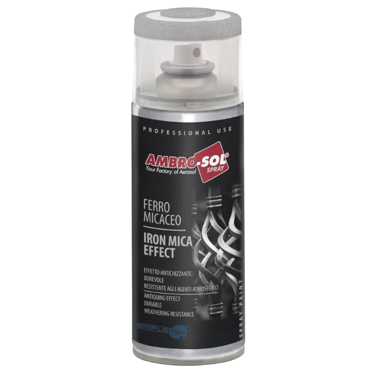 6x Bomboletta Spray Vernice Per Ferro Grigio Chiaro Ringhiere Cancello Garage_