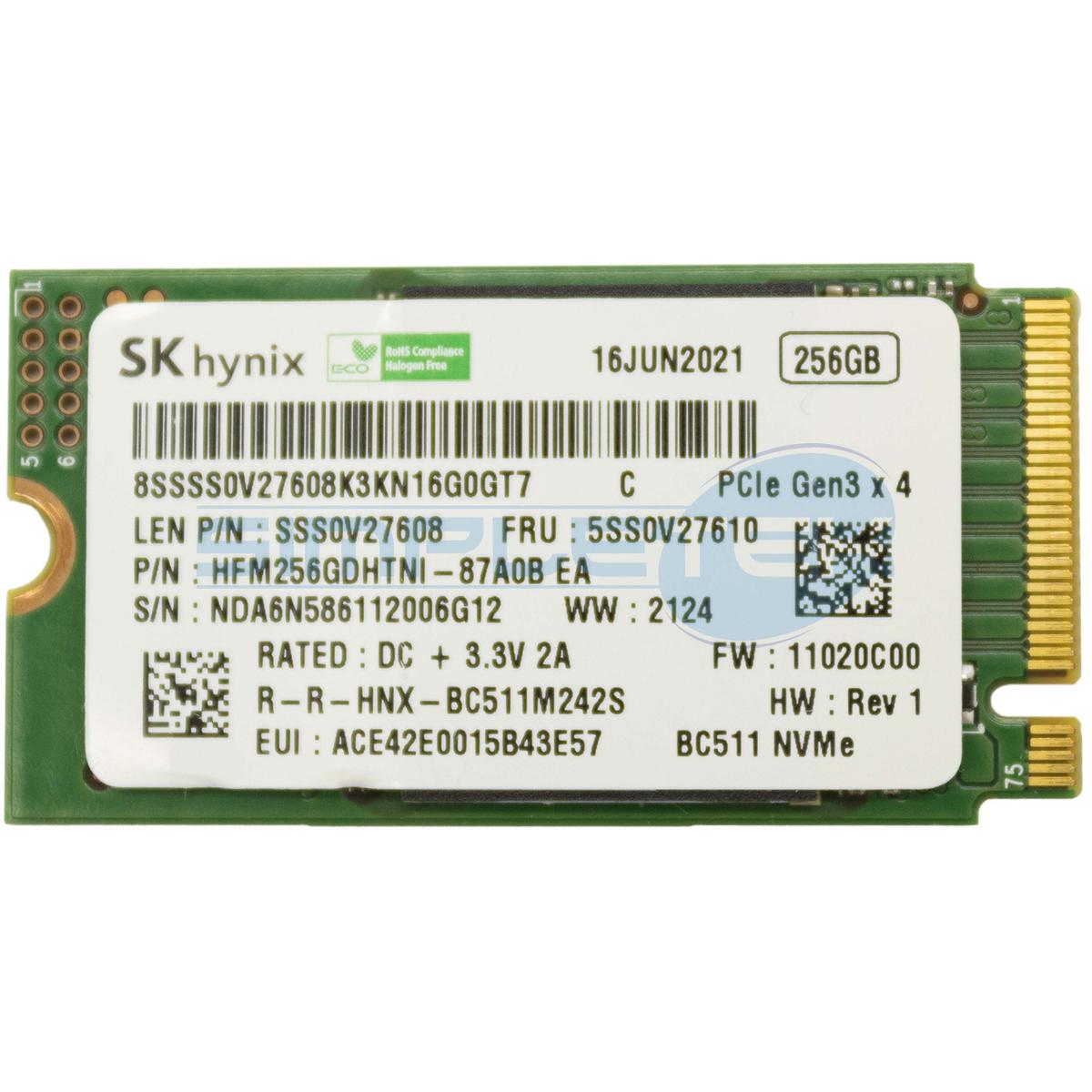SK Hynix BC901 Pyrite 256GB SSD M.2 2242 NVMe 4.0 PCIe Gen