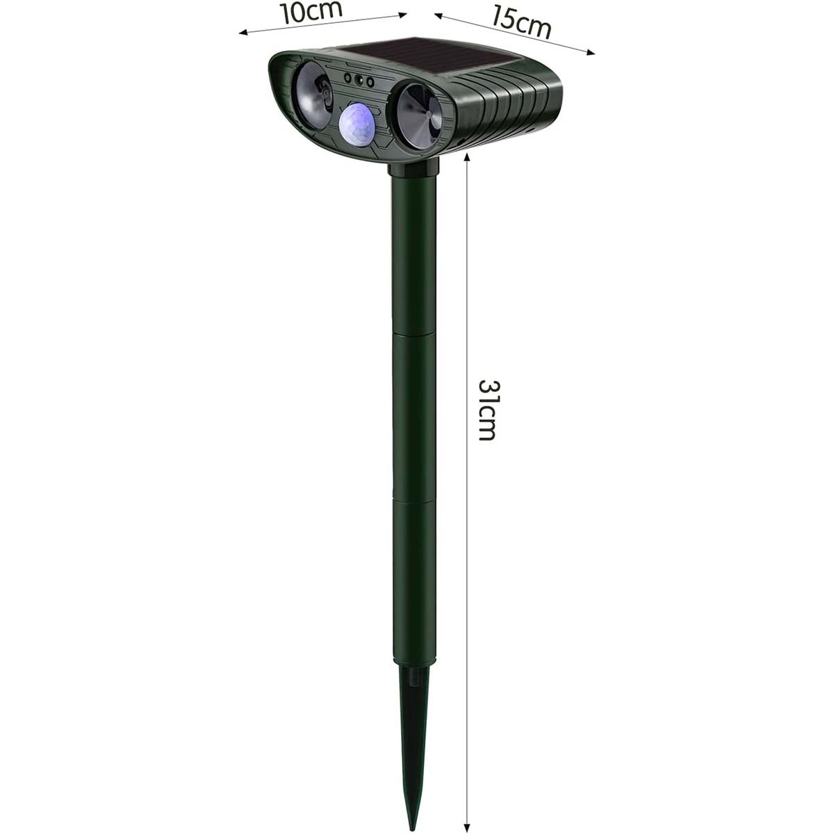 Animal Ultrasound Solar Motion Sensor Repellent_