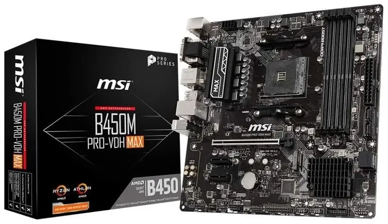 motherboard msi b450m pro vdh max