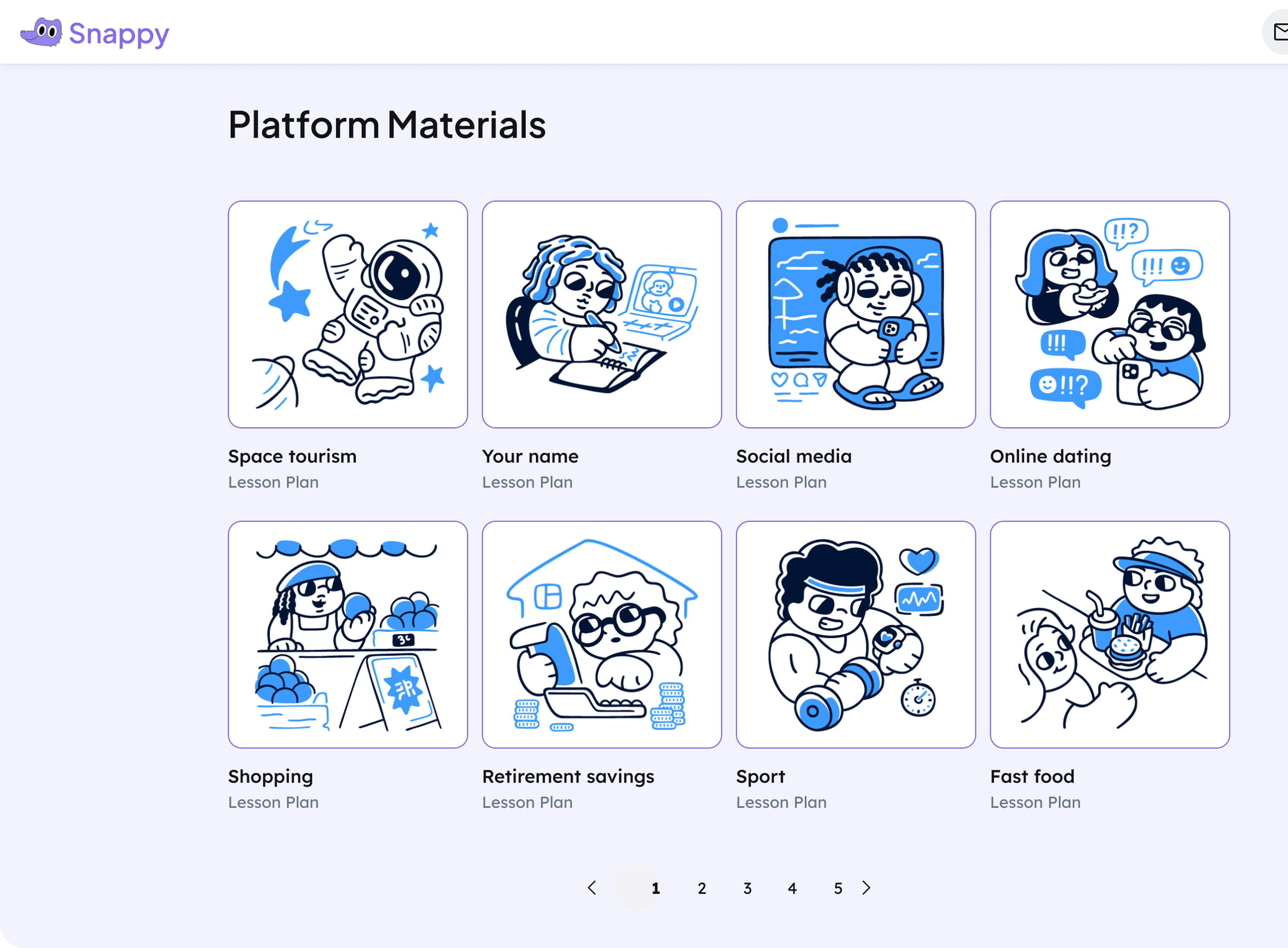 Extensive material library preview