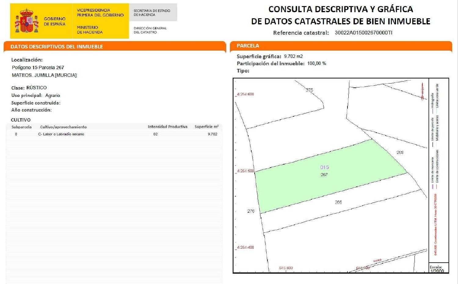  en venta terreno Jumilla Altiplano 5