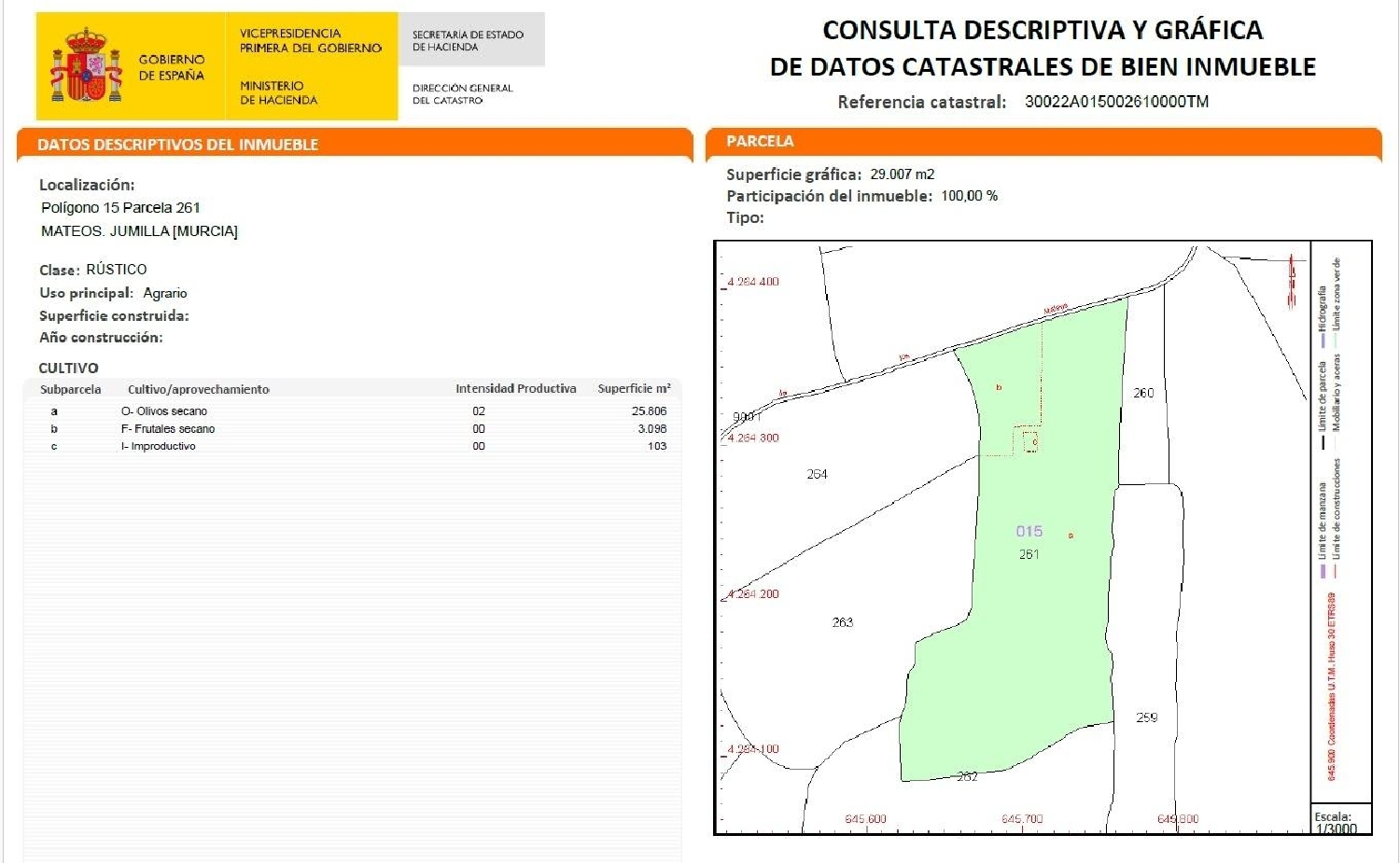 till salu tomt Jumilla Altiplano 3