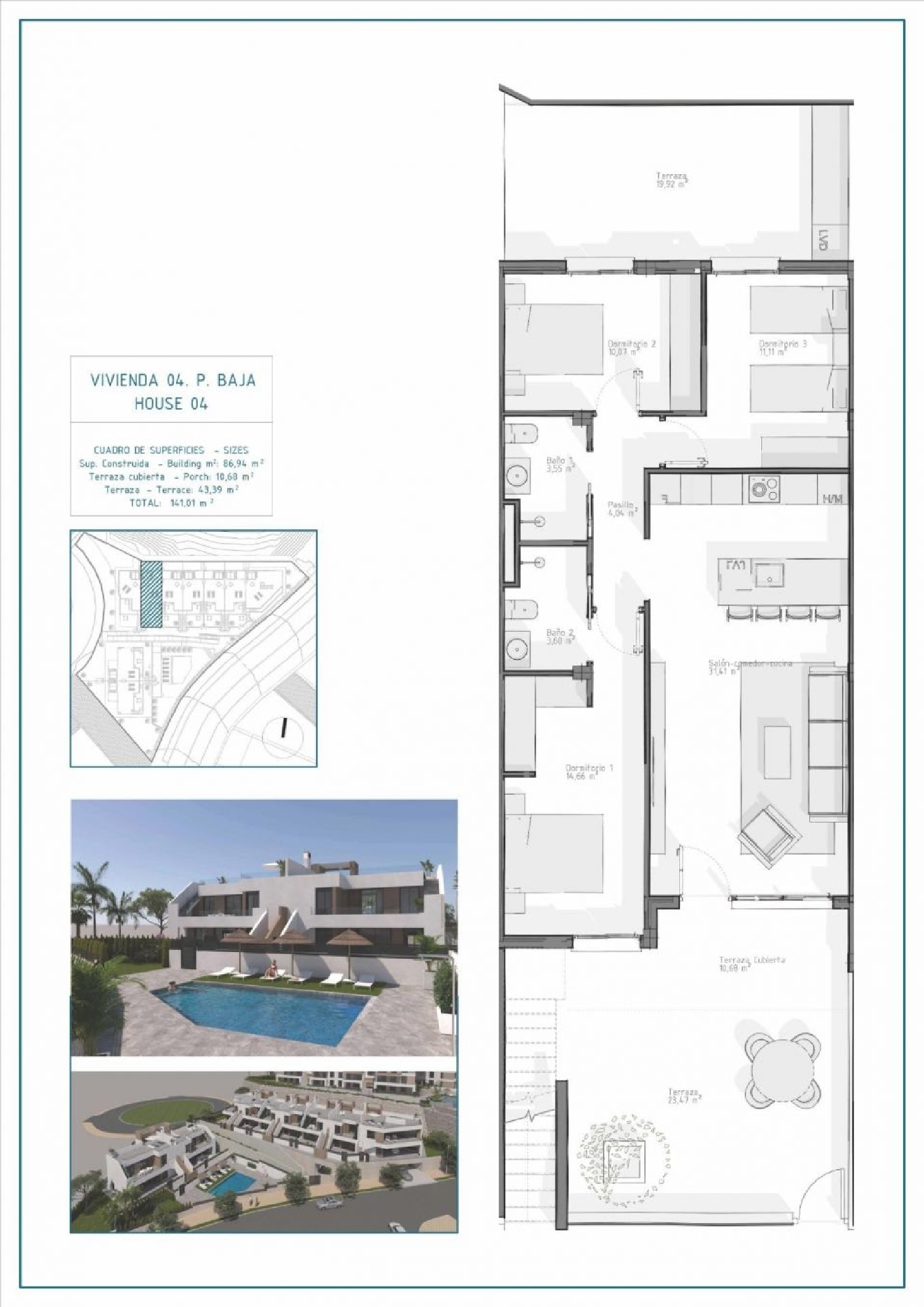  till salu hus Pla Olivera Alacantí 7