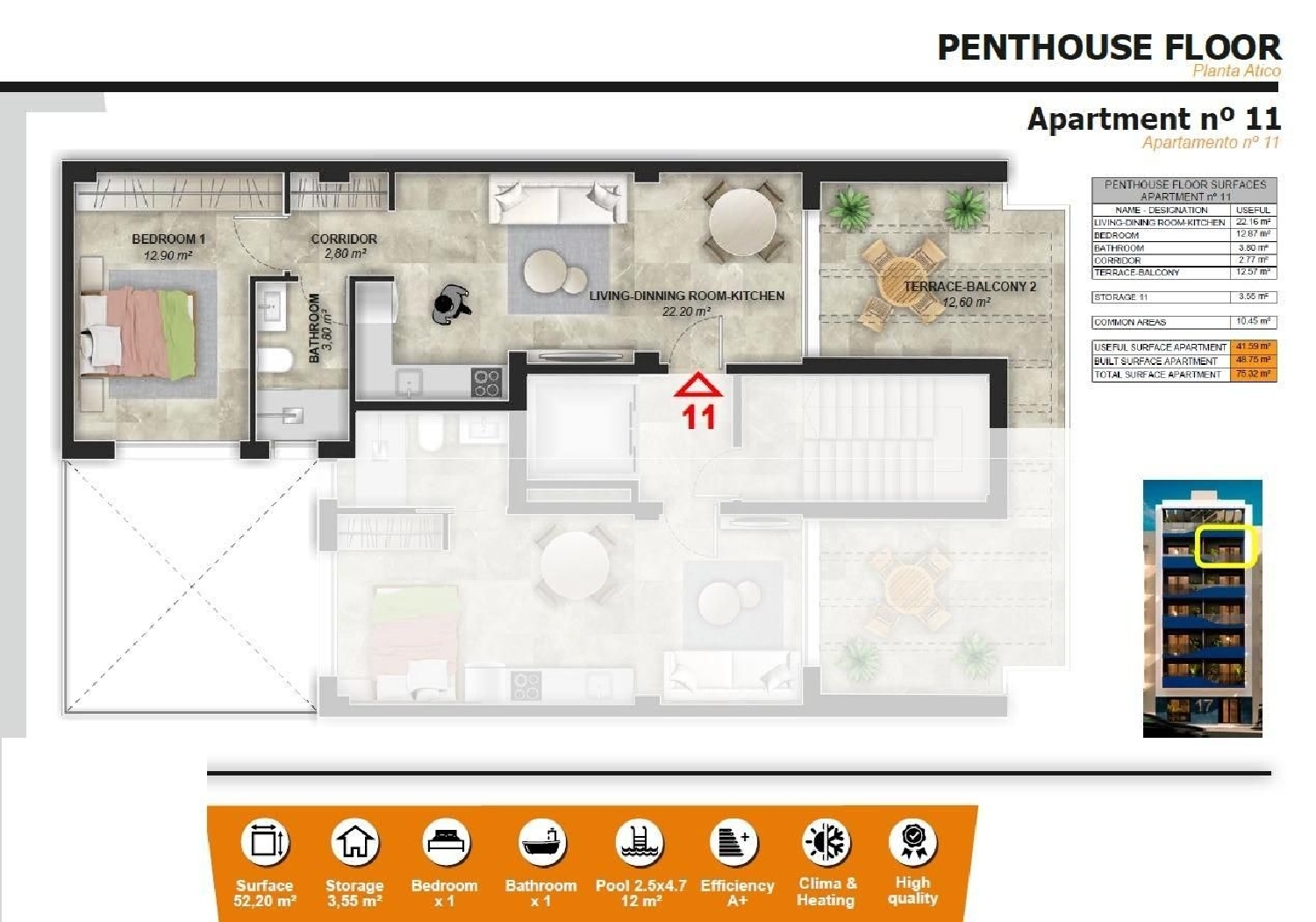  till salu takvåning Torrevieja Baix Segura 24