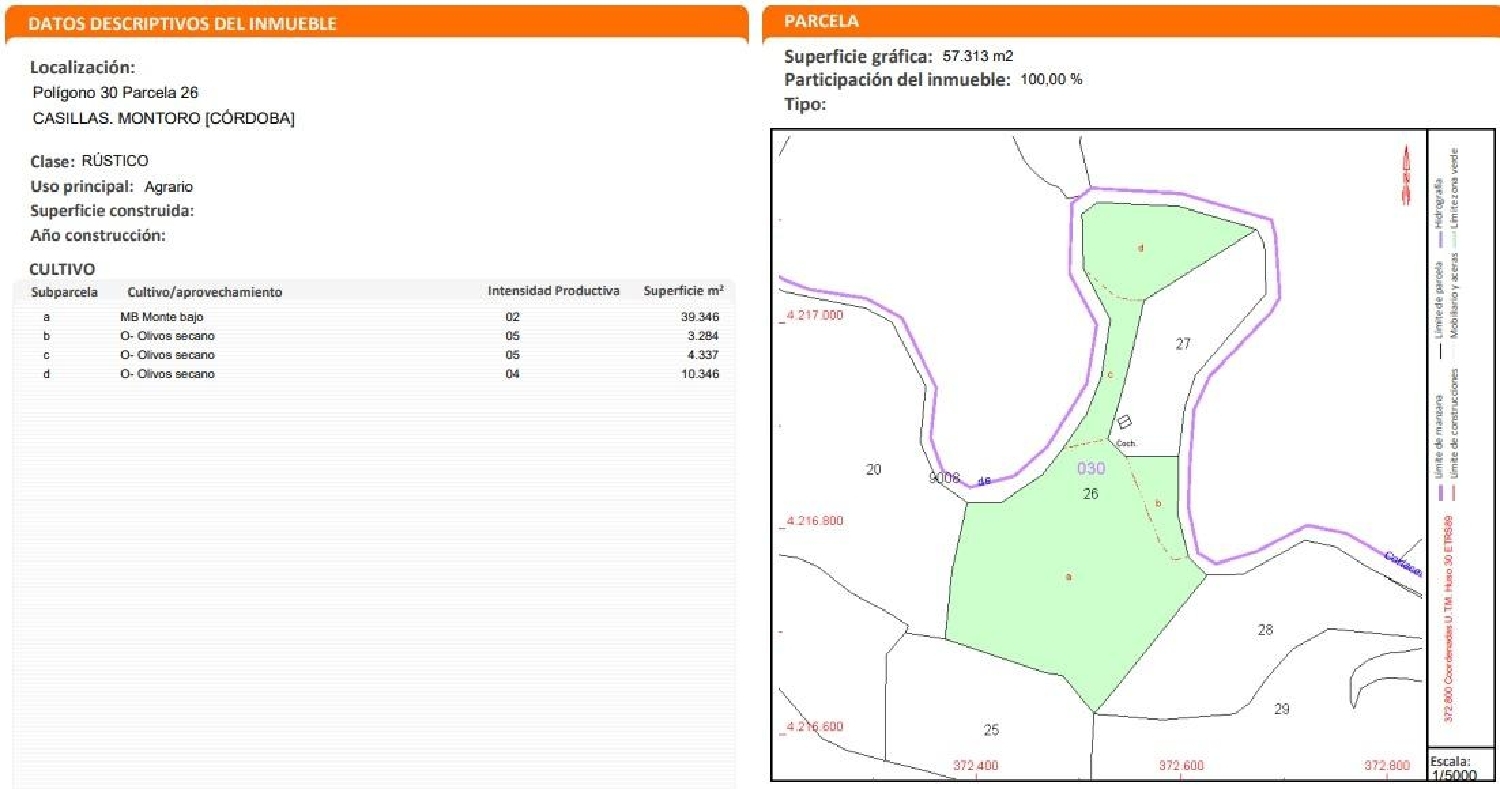  te koop perceel Montoro Alto Guadalquivir 1