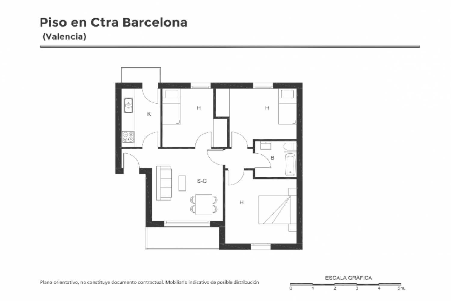  till salu lägenhet Casas De Barcena Valencia 1