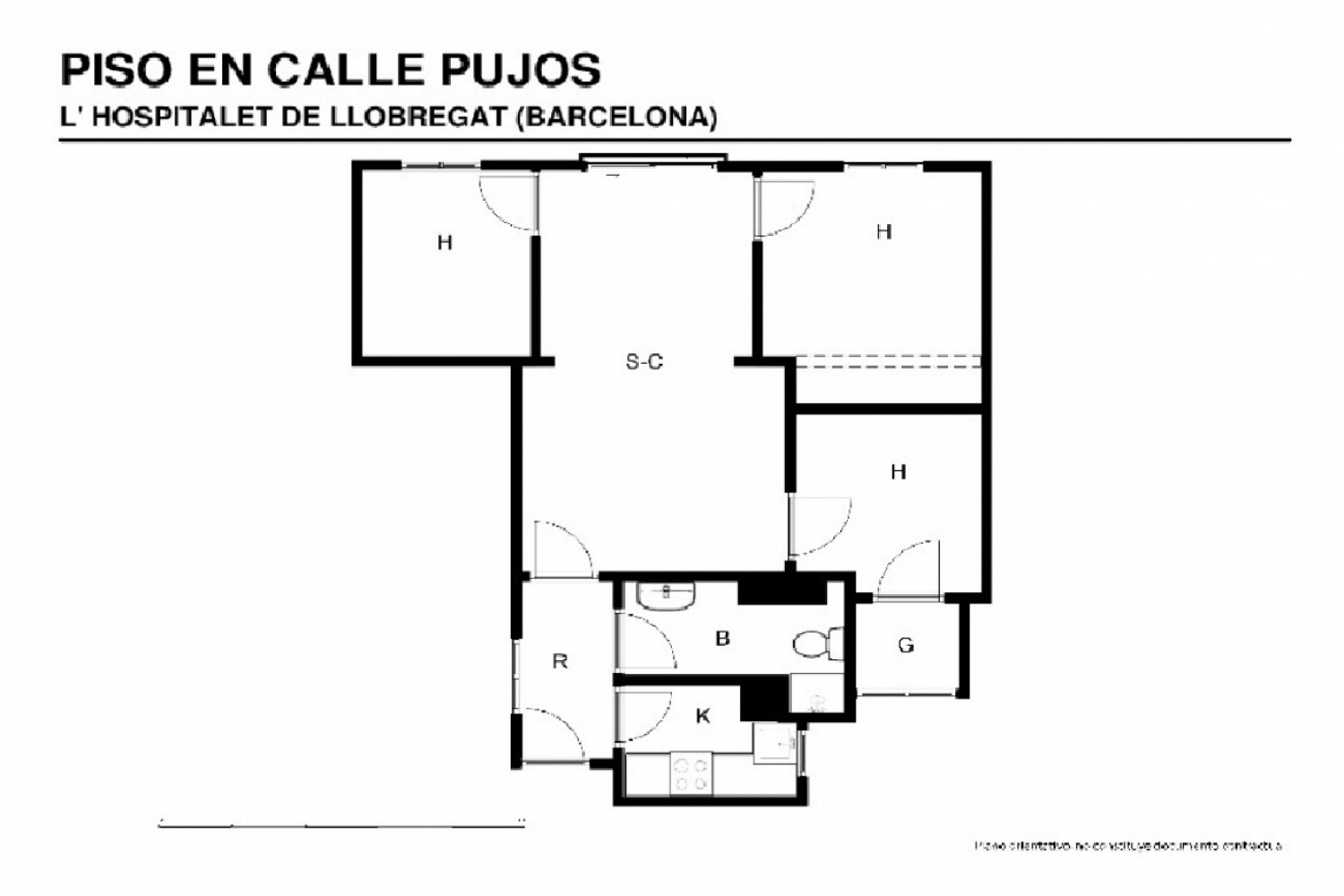  till salu lägenhet Coll Blanc Barcelonès 4