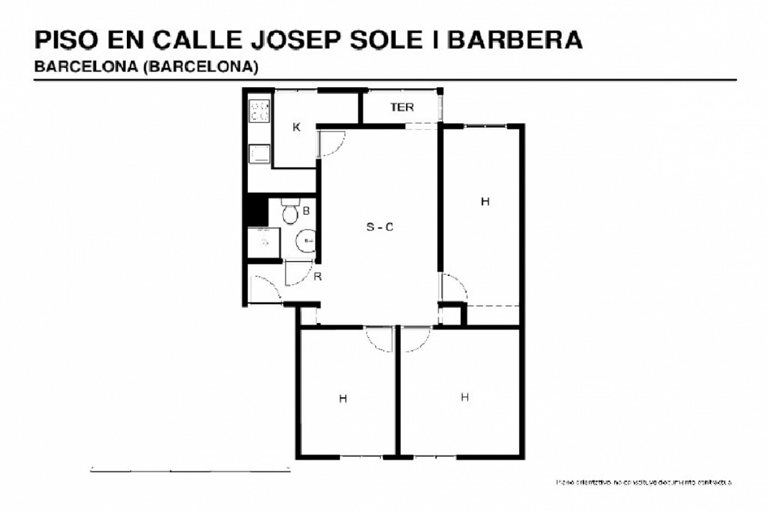 till salu lägenhet Nou Barris-Verdum Barcelonès 1