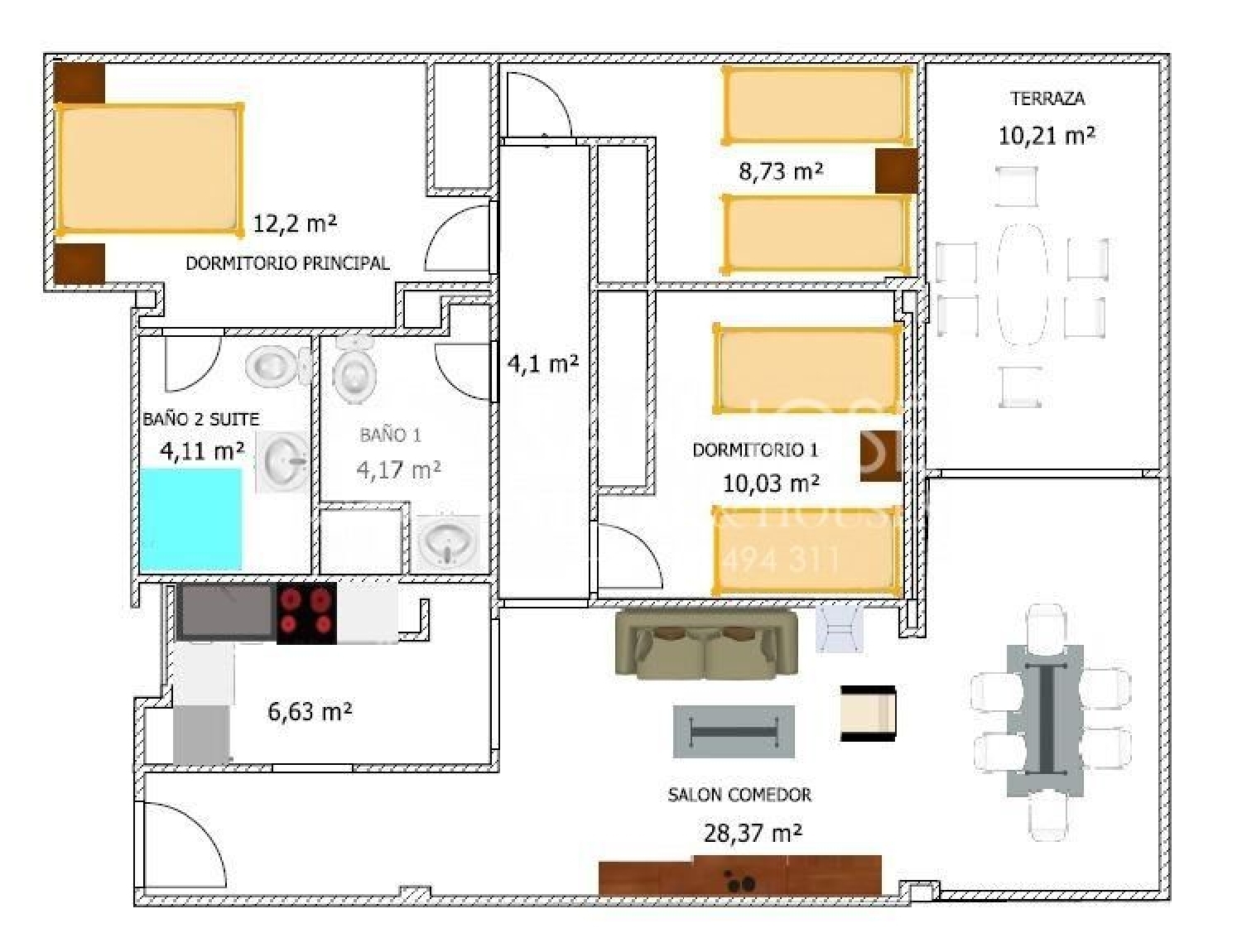  te koop appartement Cabo De Las Huertas Alacantí 4