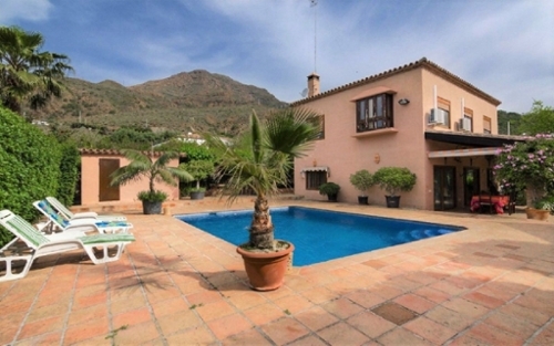 Buenas Noches Costa Del Sol Occidental hus på landet foto 6233905