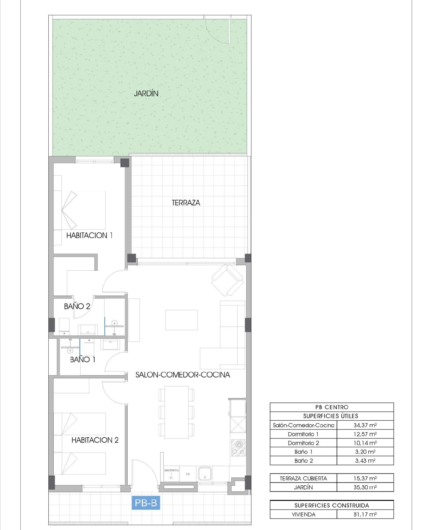  till salu bottenvåning Plans Marina Baixa 8