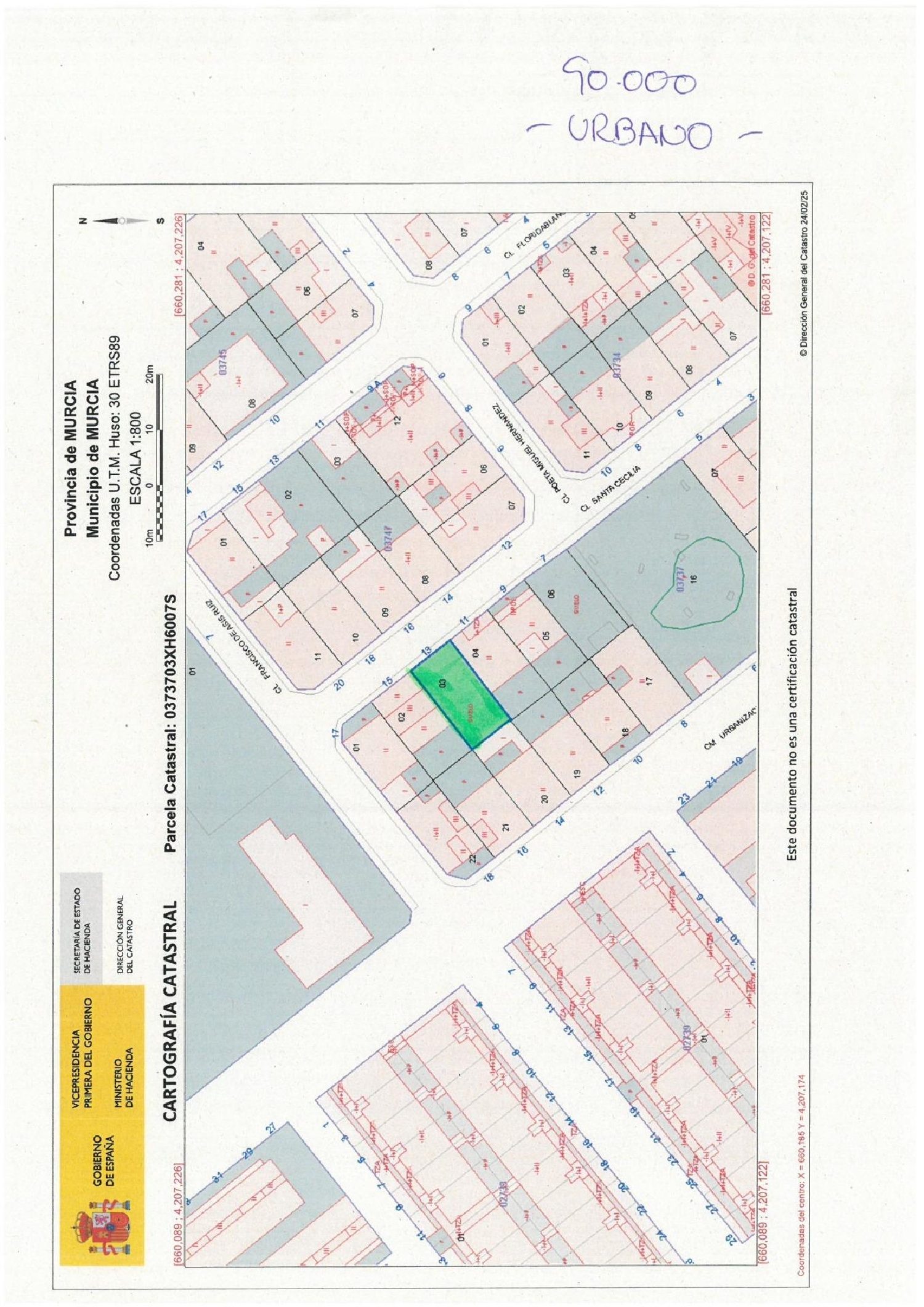 till salu hus Guadalupe Huerta De Murcia 2