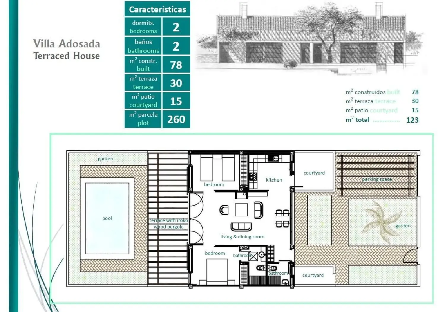  till salu hus Los Jerónimos Huerta De Murcia 35