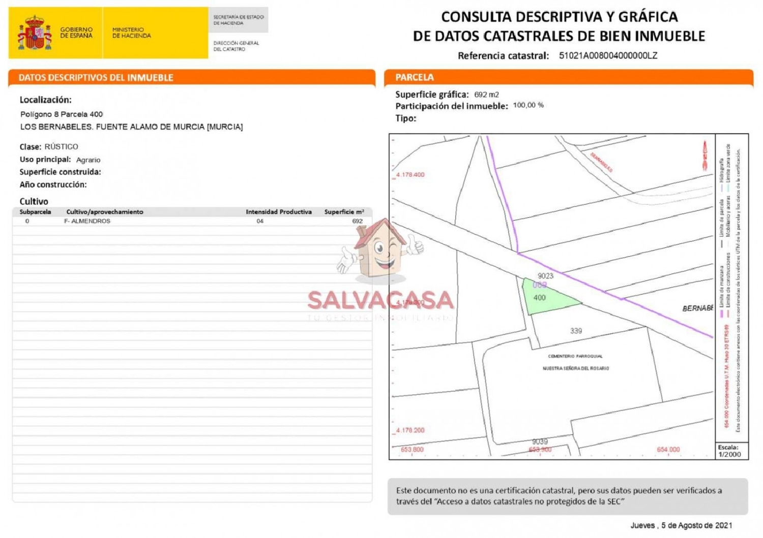 till salu hus Los Vivancos Campo De Cartagena 3