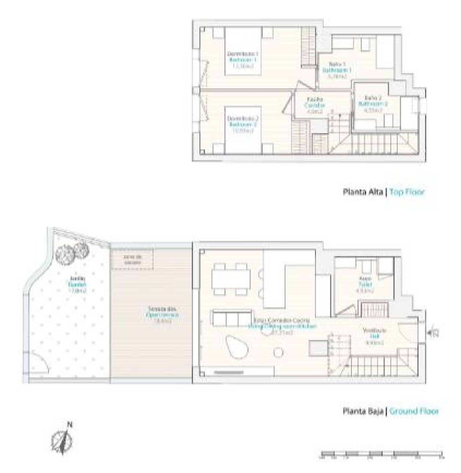  till salu hus Plans Marina Baixa 7