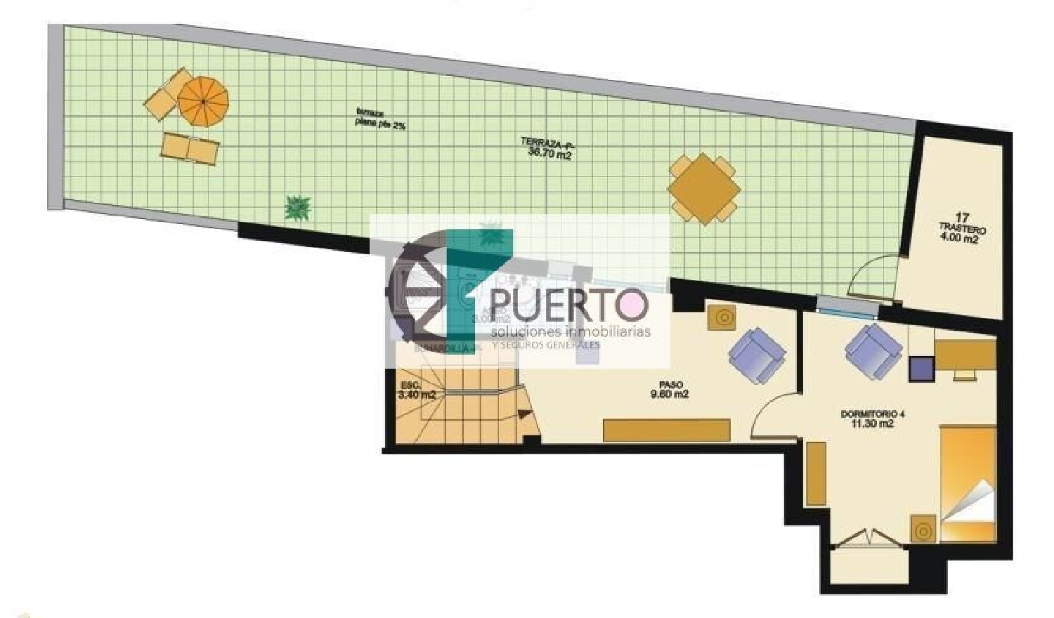 till salu takvåning Barrio De San Antonio Huerta De Murcia 4
