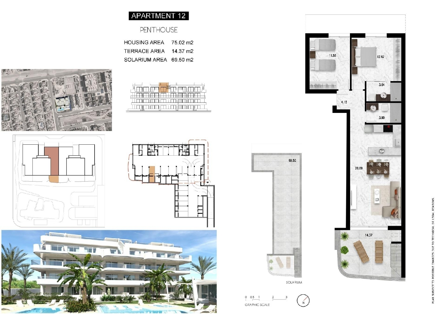 till salu takvåning Urbanización La Florida Baix Segura 23