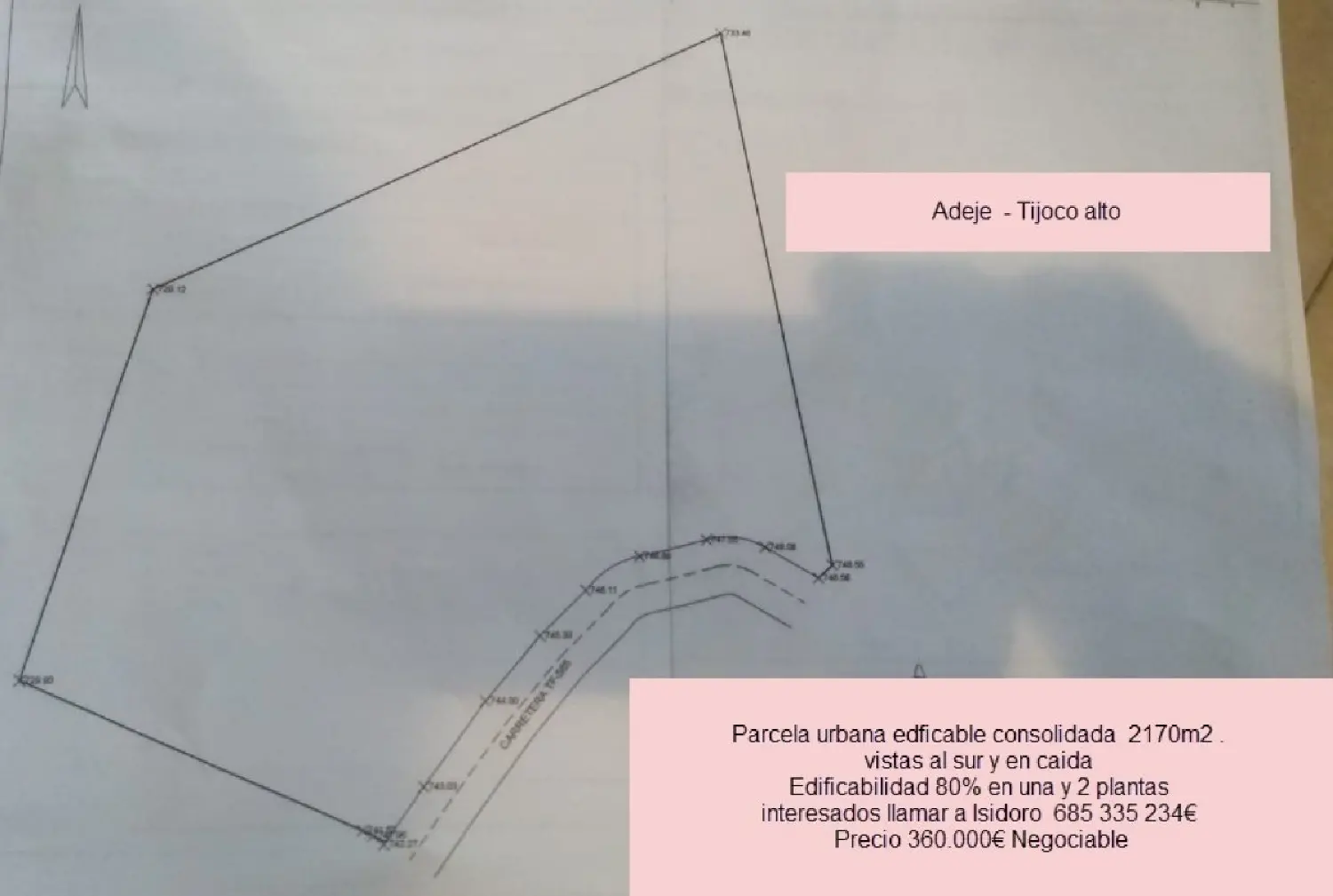 till salu tomt Las Torres Zona Sur 2