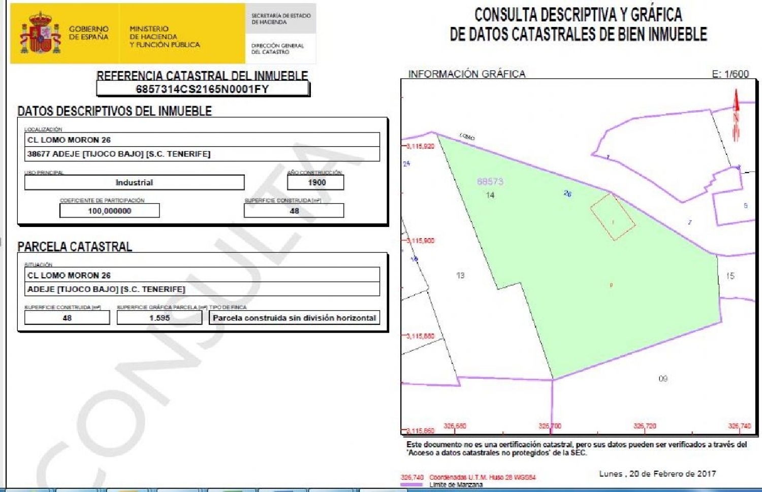  till salu tomt La Postura Zona Sur 5