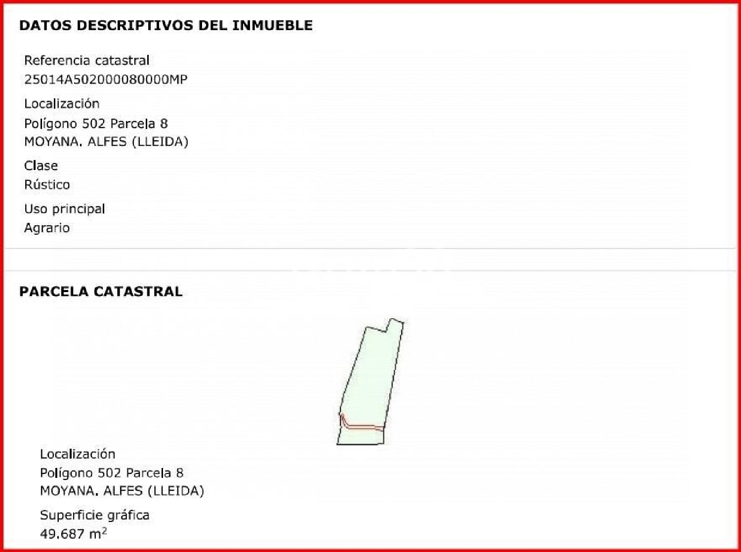 till salu tomt Alfés Segrià 3