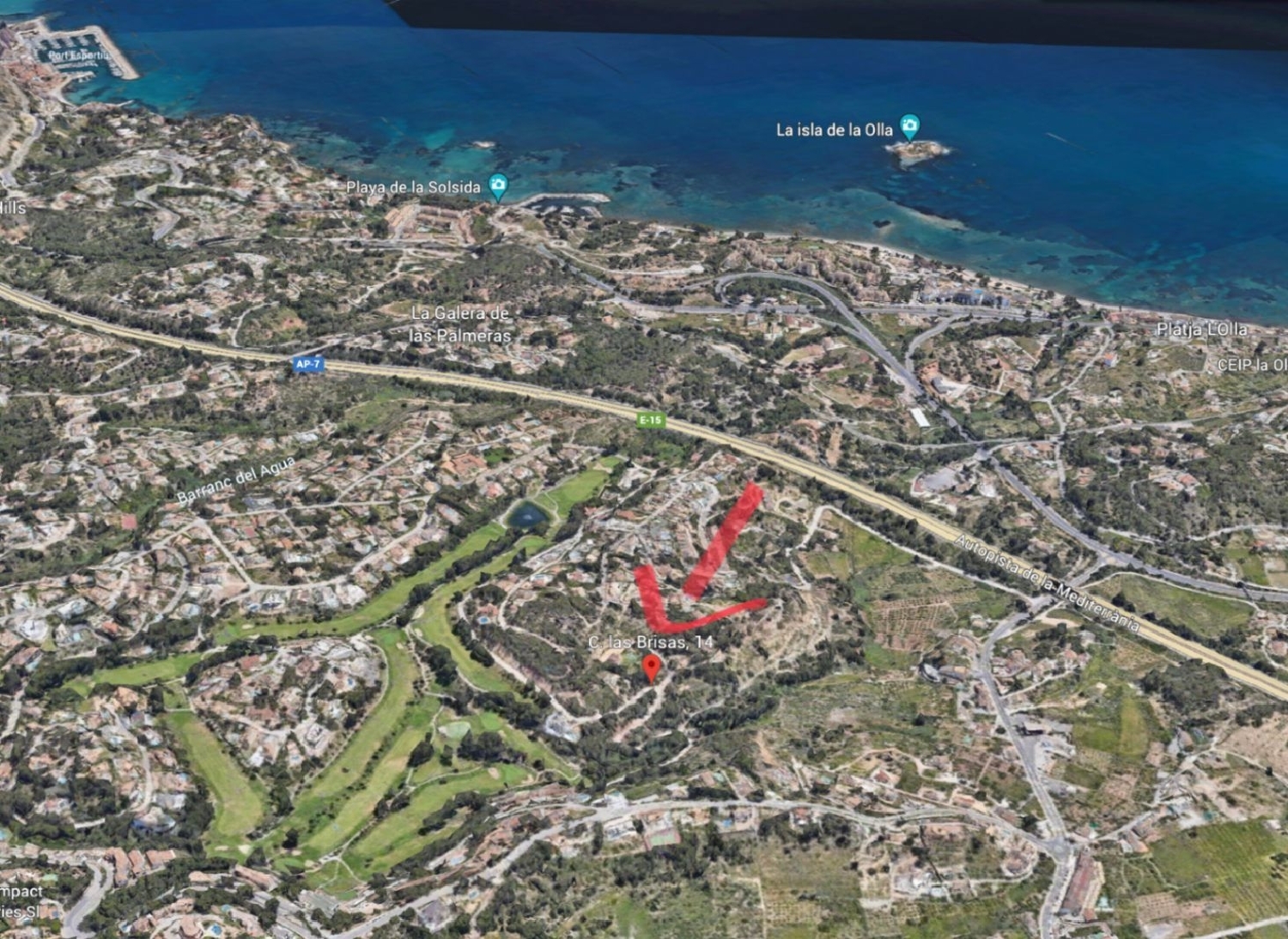  till salu tomt Alhama Marina Baixa 5