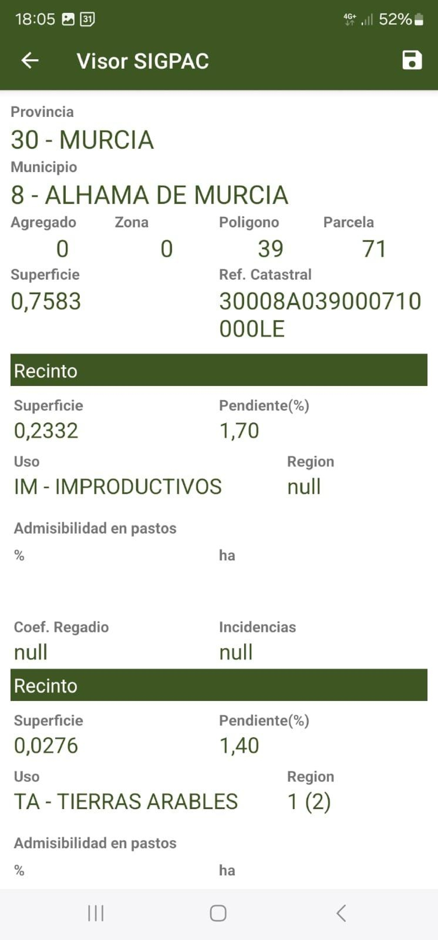 till salu tomt Cánovas Campo De Cartagena 3