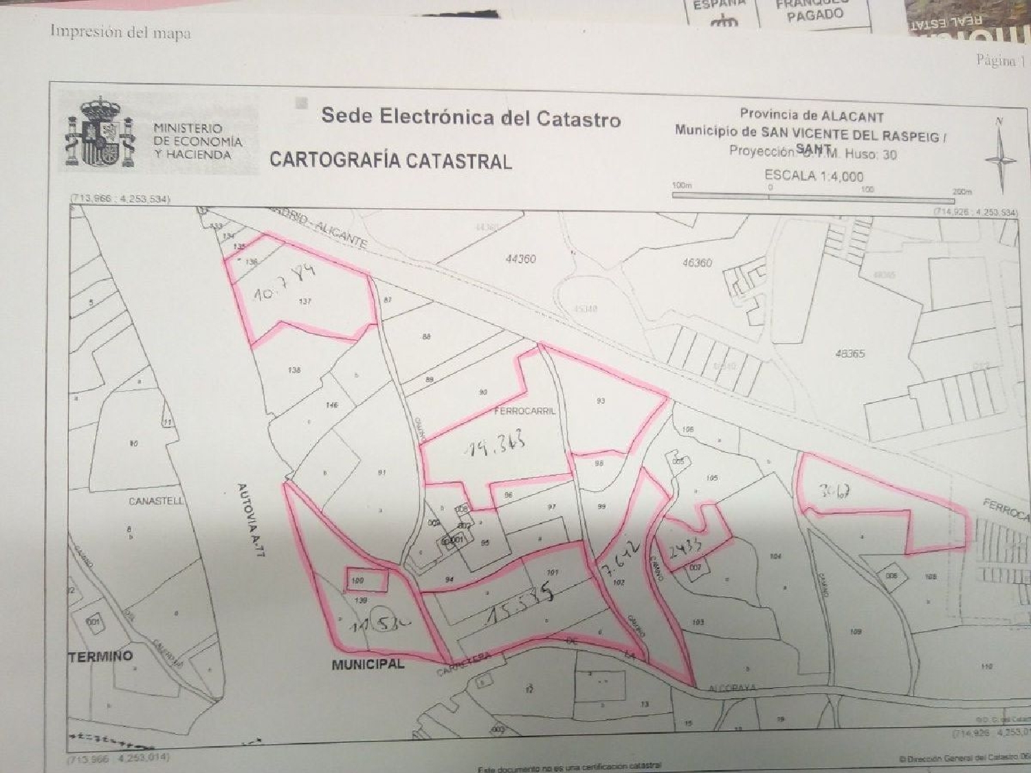  till salu tomt Casas De Terol Alacantí 4