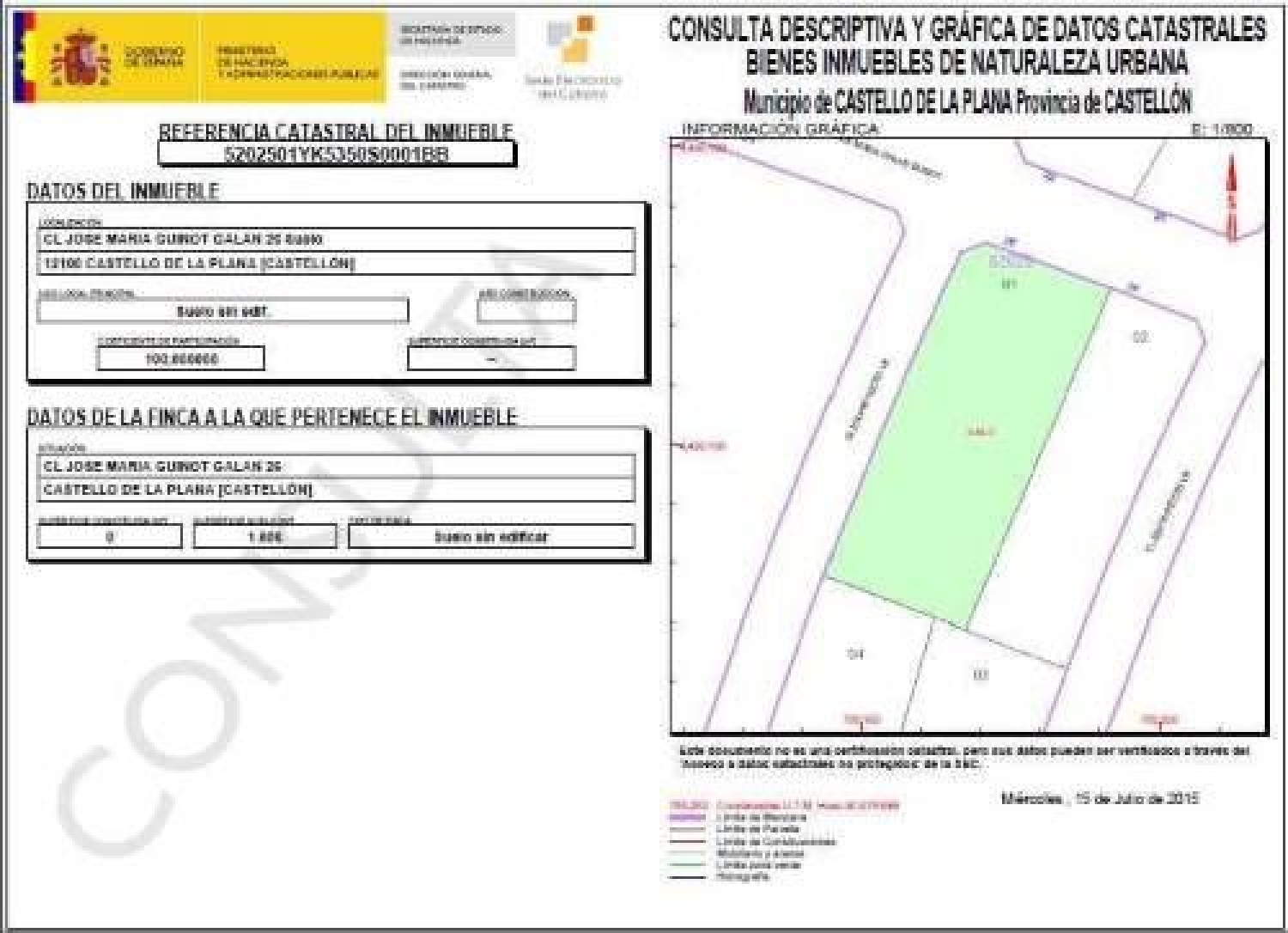  till salu tomt Castellón Este 12003 Plana Alta 5