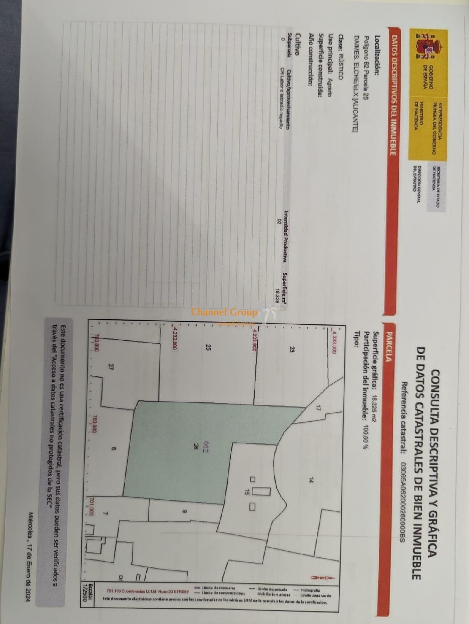 te koop perceel La Foia Baix Vinalopó 5
