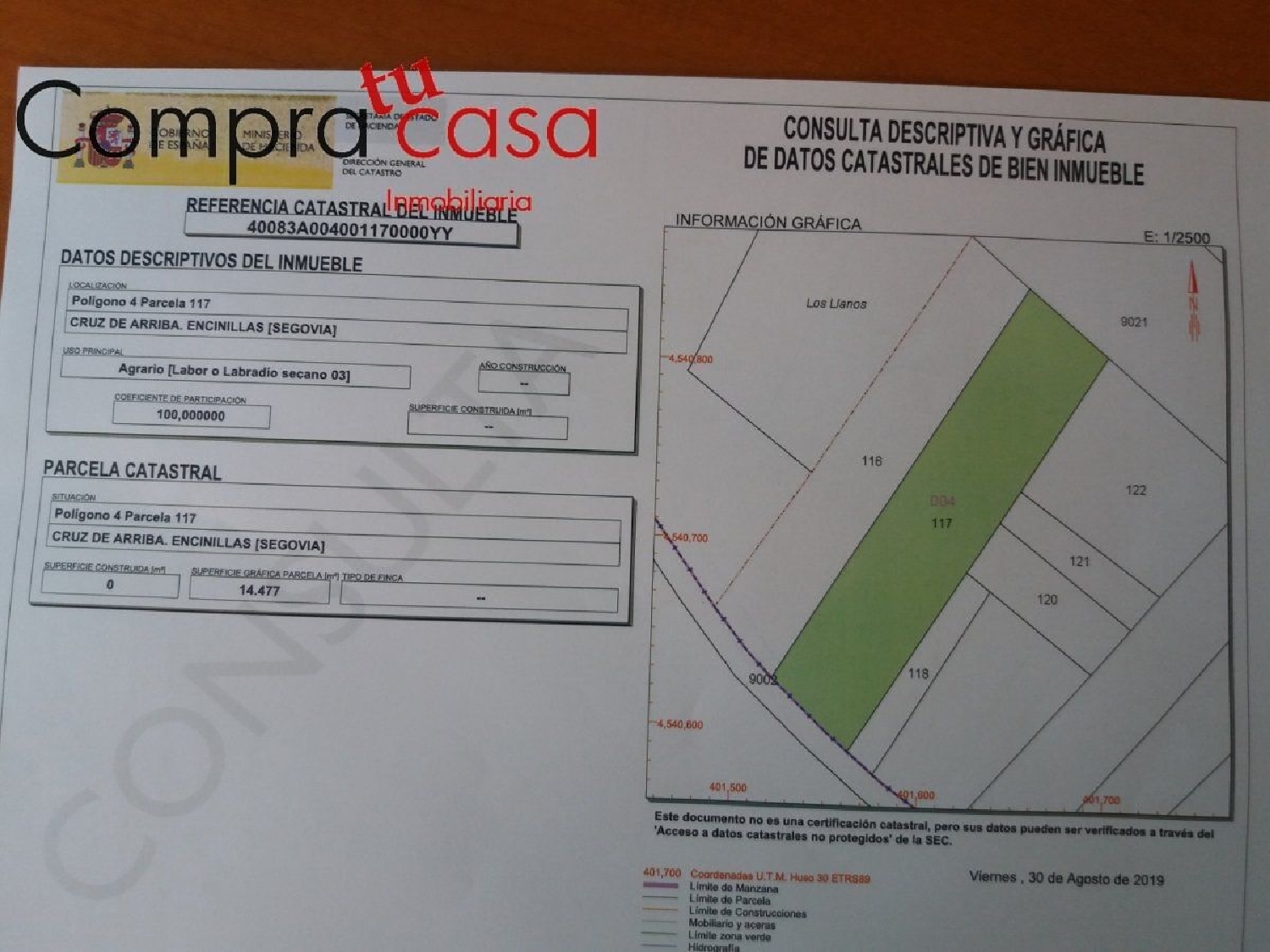 en venta terreno Encinillas Campiña Segoviana 3