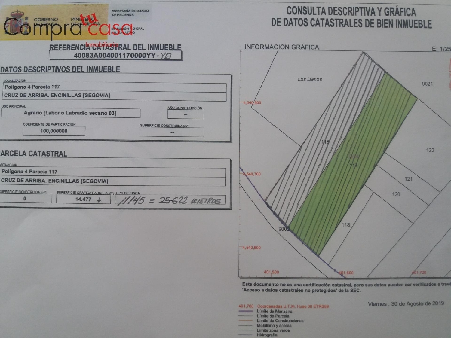 for sale plot Encinillas Campiña Segoviana 2