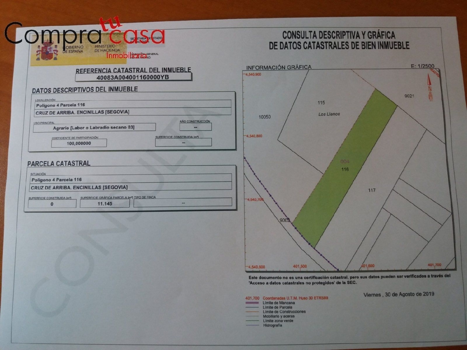  for sale plot Encinillas Campiña Segoviana 4