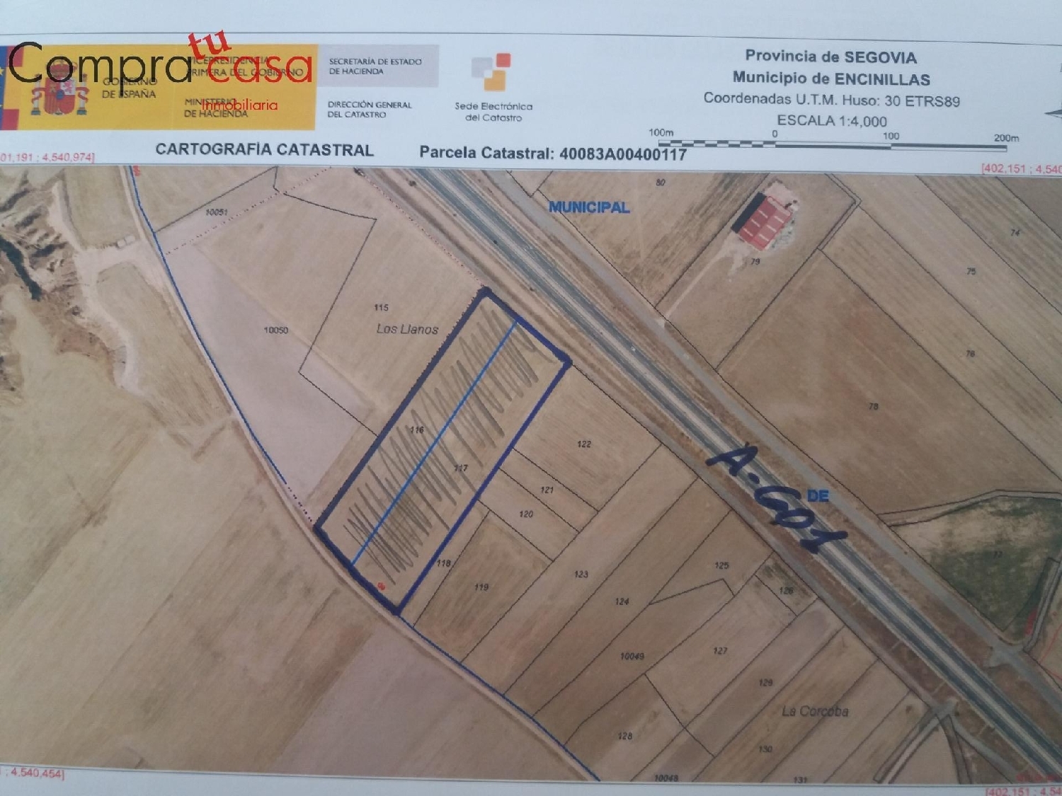  for sale plot Encinillas Campiña Segoviana 1