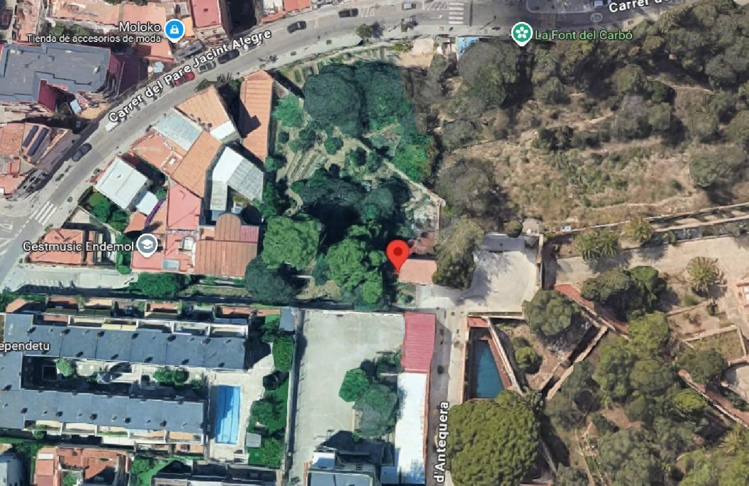  till salu tomt Gràcia-La Salut Barcelonès 1