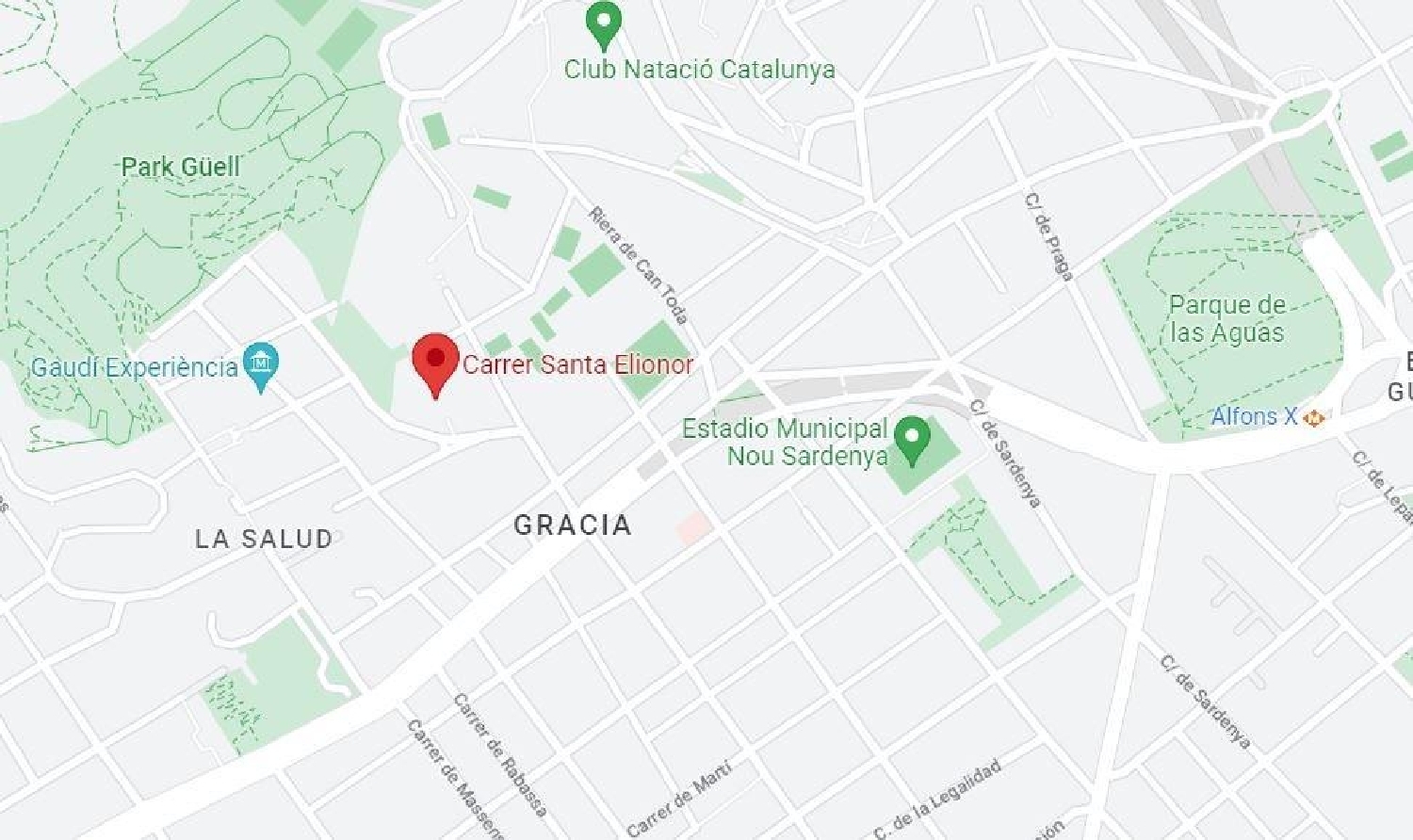 till salu tomt Gràcia-La Salut Barcelonès 3