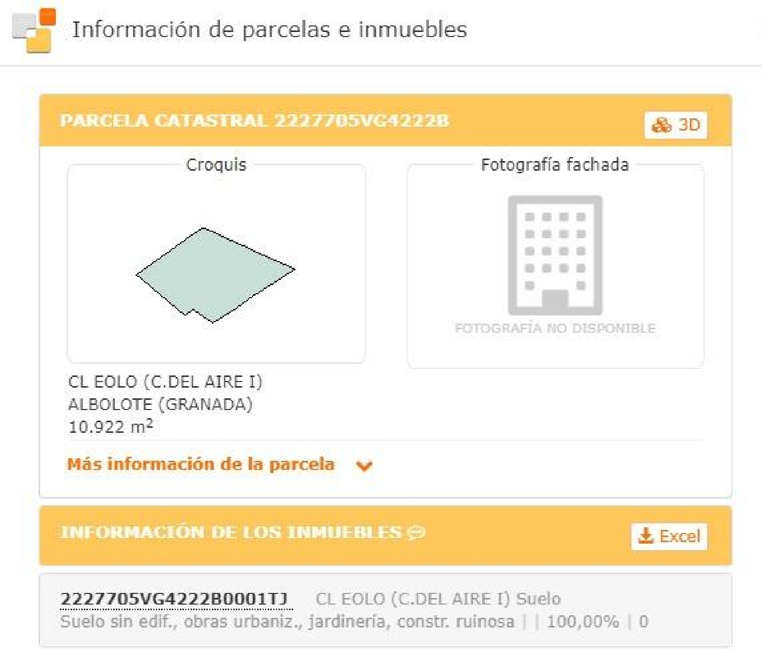 for sale plot Arenales Vega De Granada 3