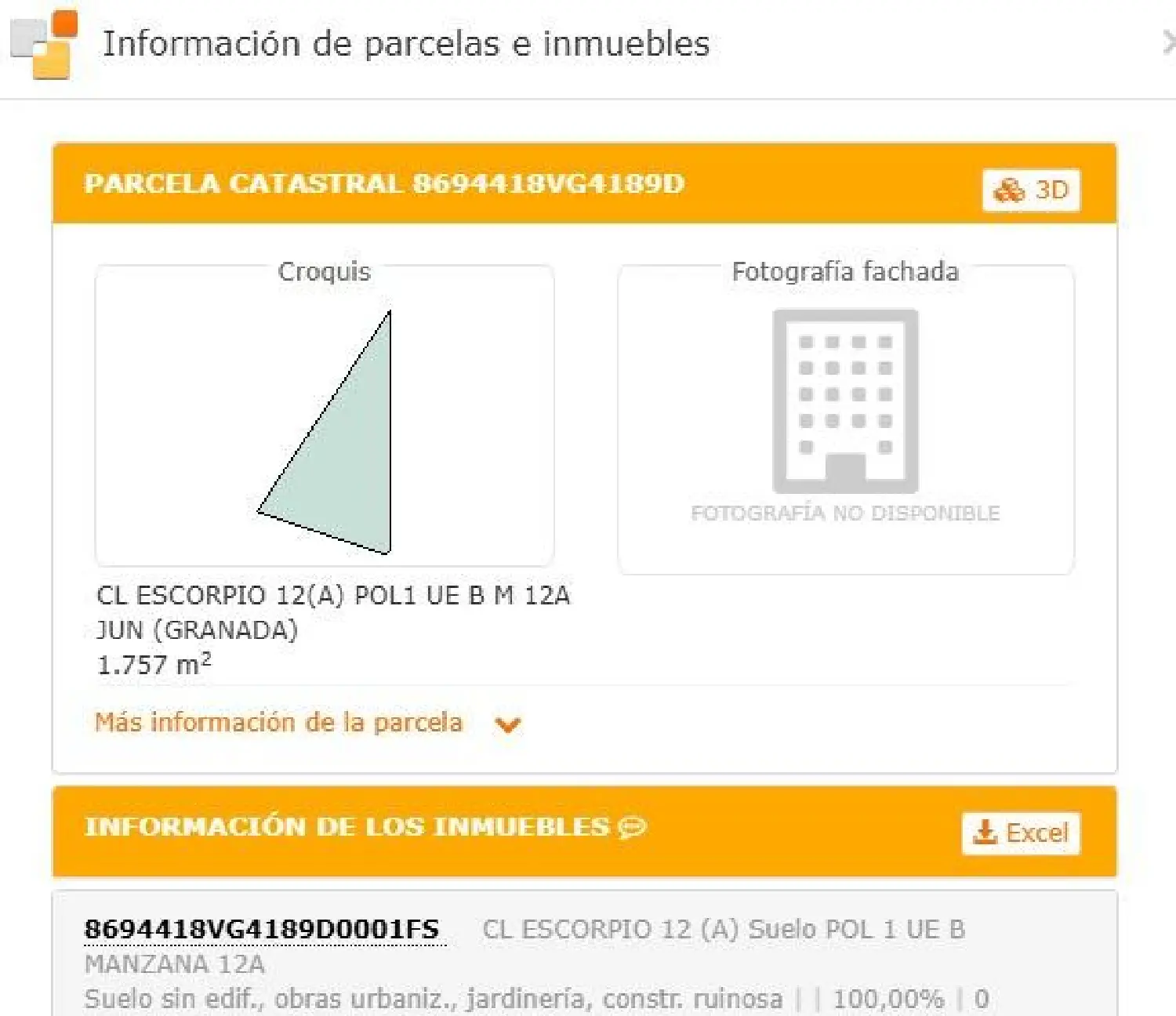  till salu tomt Jun Vega De Granada 6