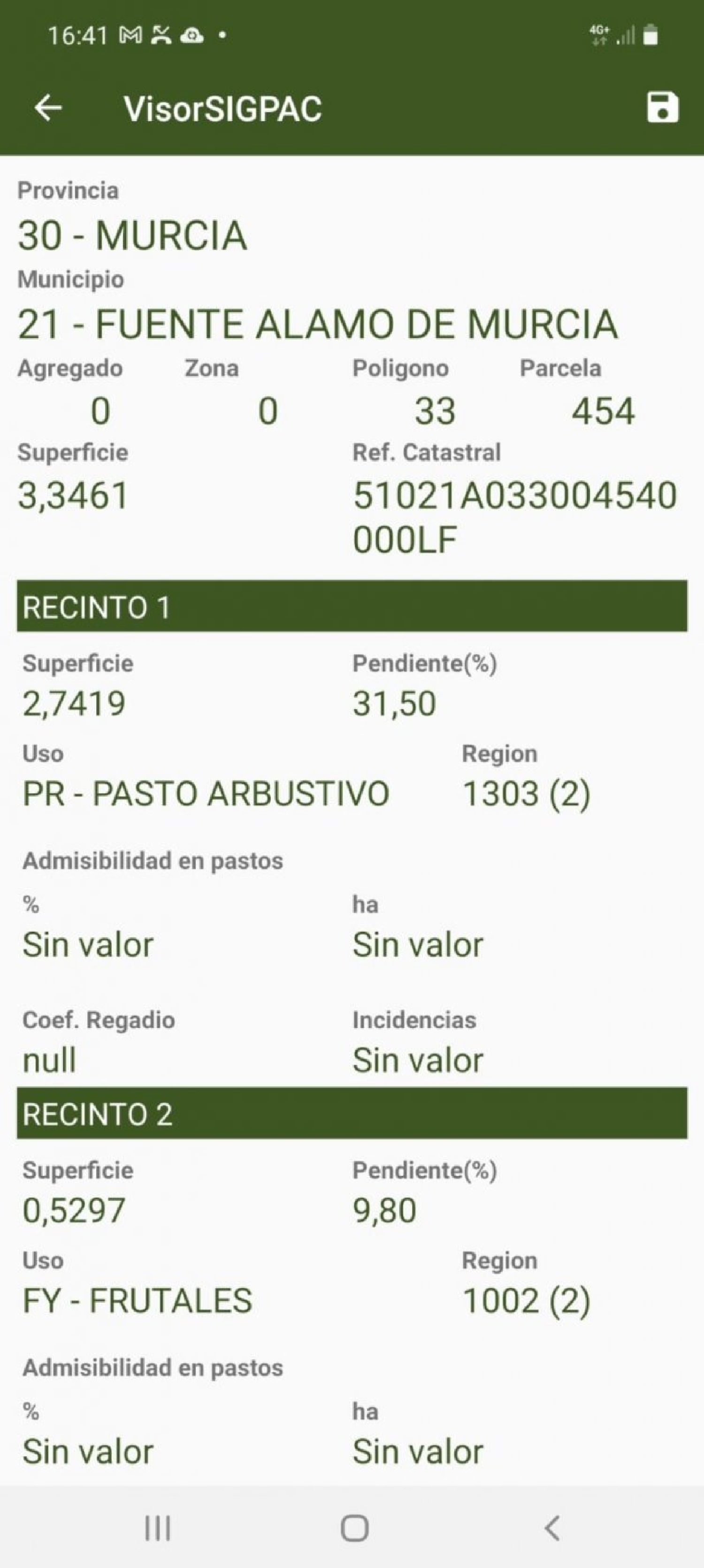 till salu tomt La Loma Campo De Cartagena 3