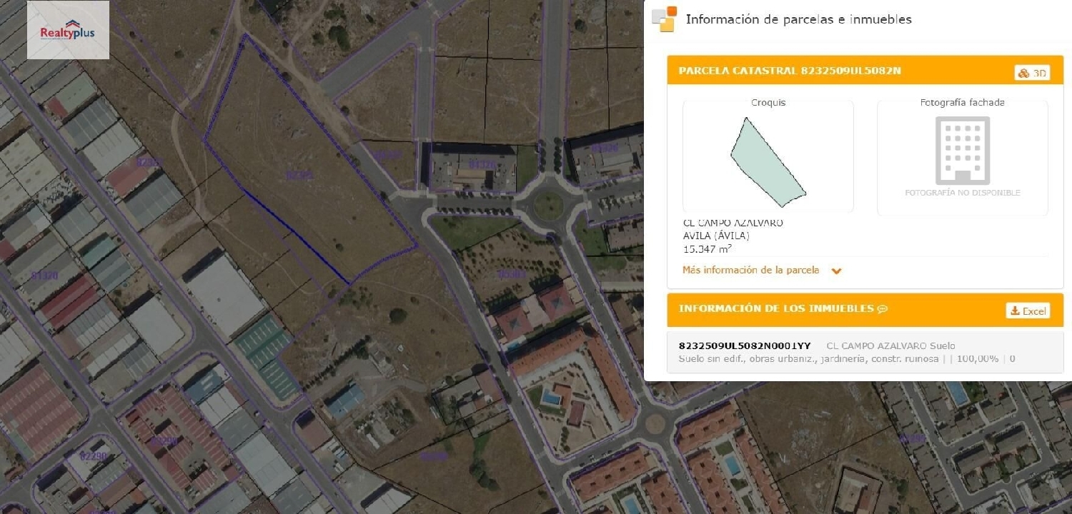  till salu tomt Las Hervencias Ávila 1