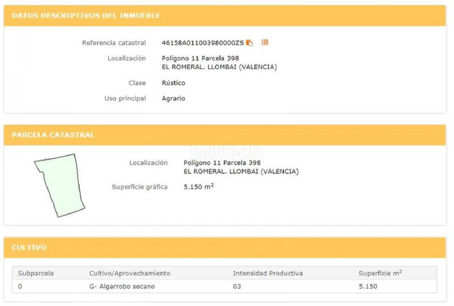  till salu tomt Llombai Ribera Alta 1