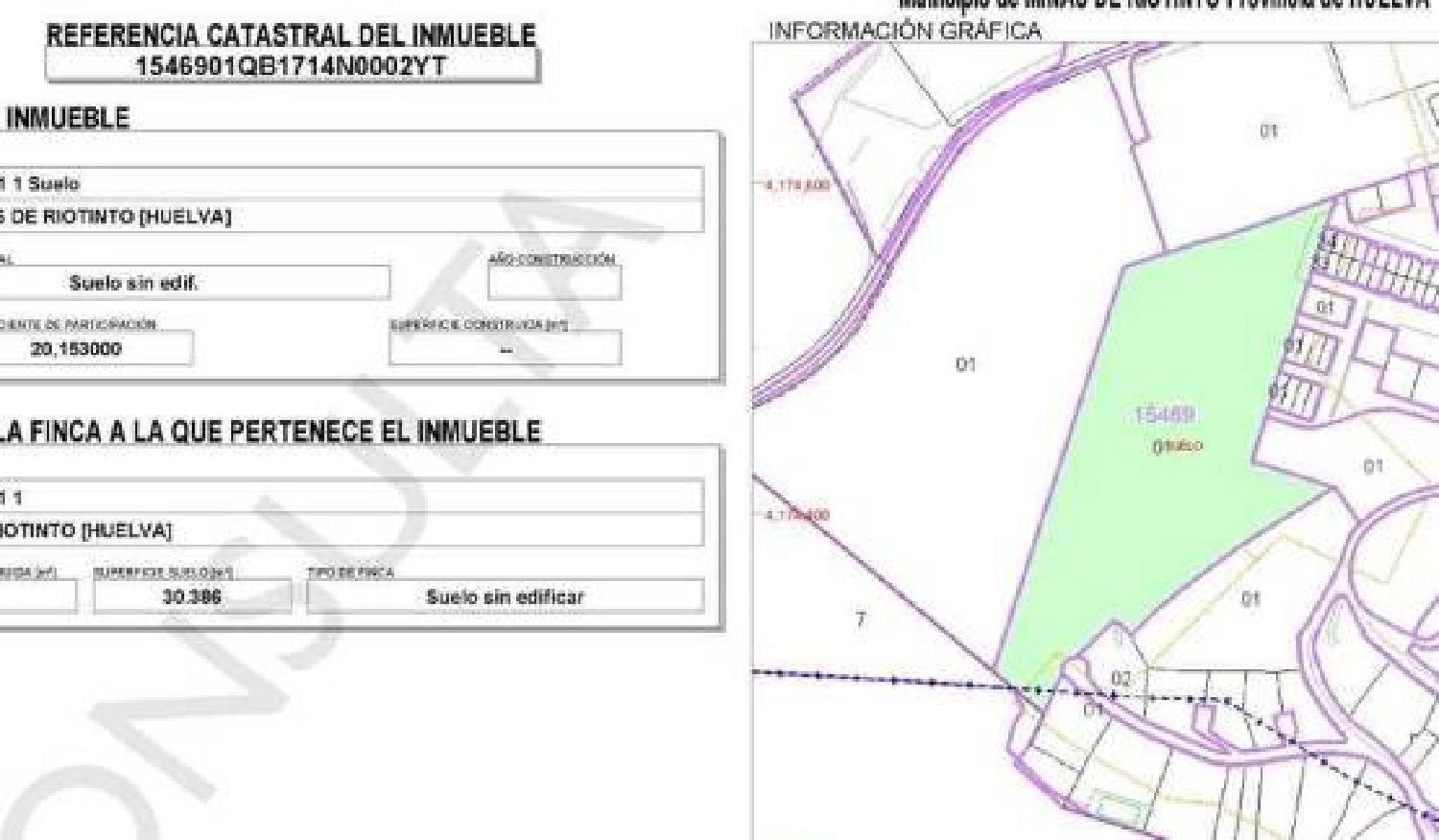  en venta terreno Minas De Riotinto Cuenca Minera 5