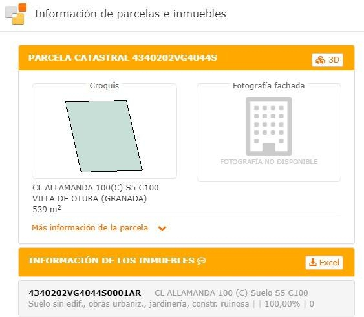 till salu tomt Otura Vega De Granada 3