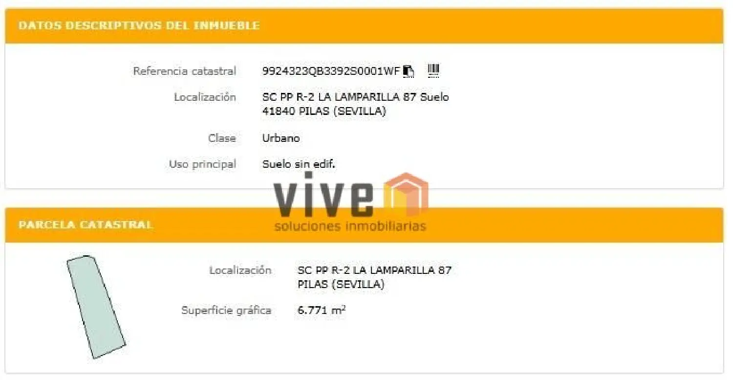  till salu tomt Pilas Aljarafe 1