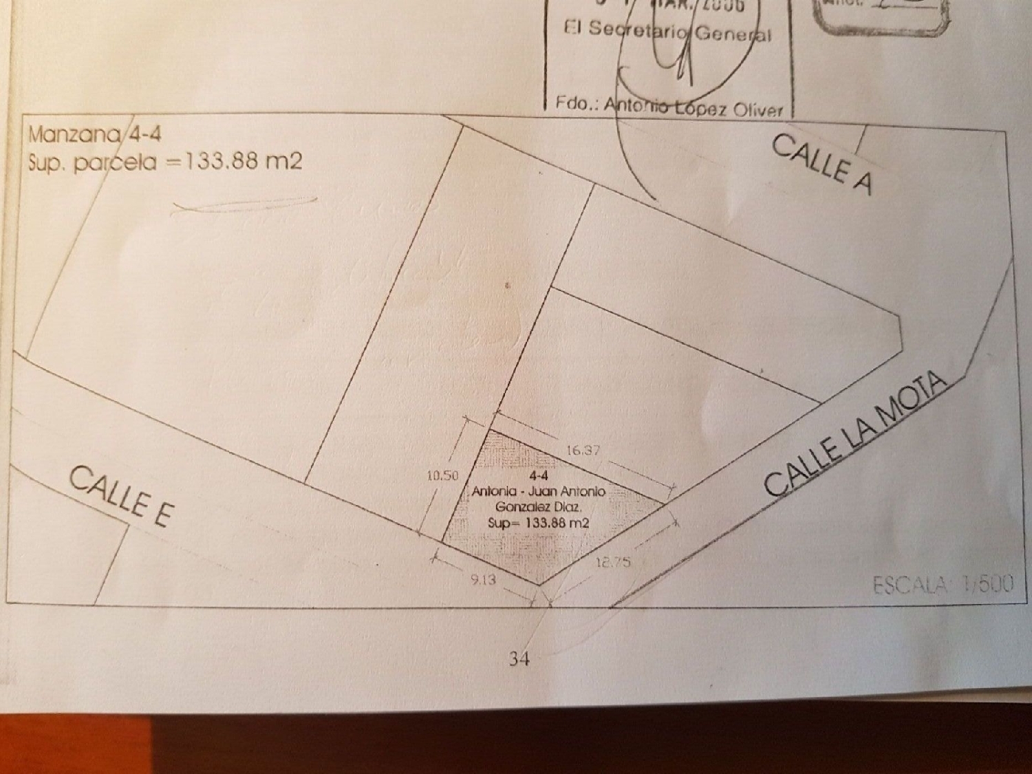  till salu tomt Pliego Río Mula 1