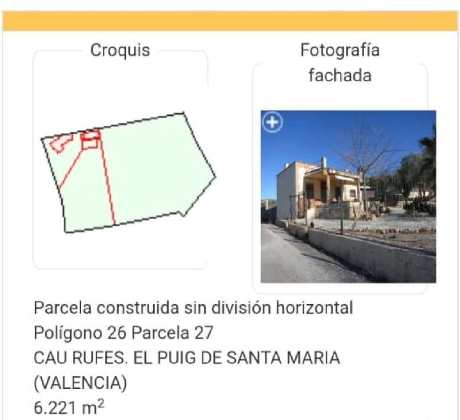  till salu tomt Platja Del Puig Horta Nord 4